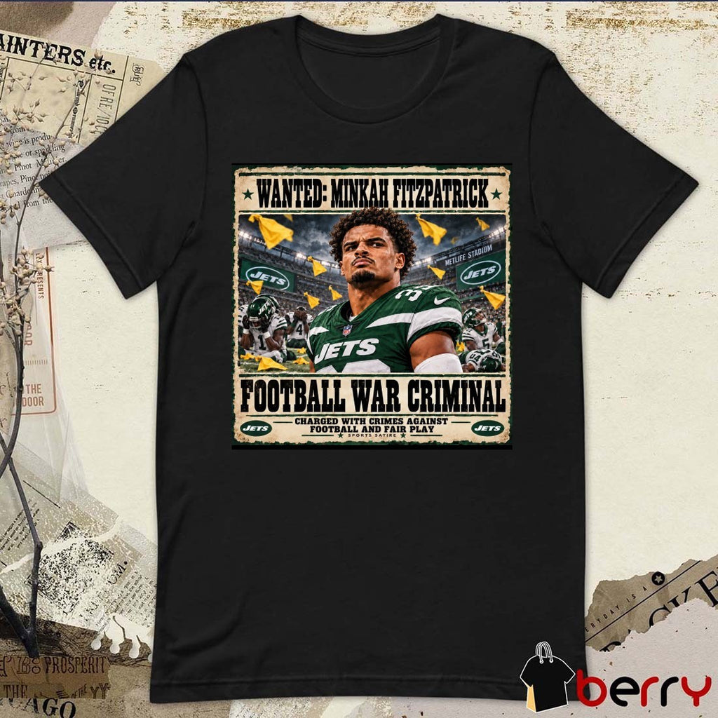 Wanted Minkah Fitzpatrick Football War Criminal Charged With Crimes Against Football And Fair Play Shirt