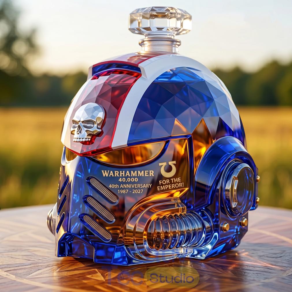 Warhammer 40K 40th Anniversary Whiskey Bottle