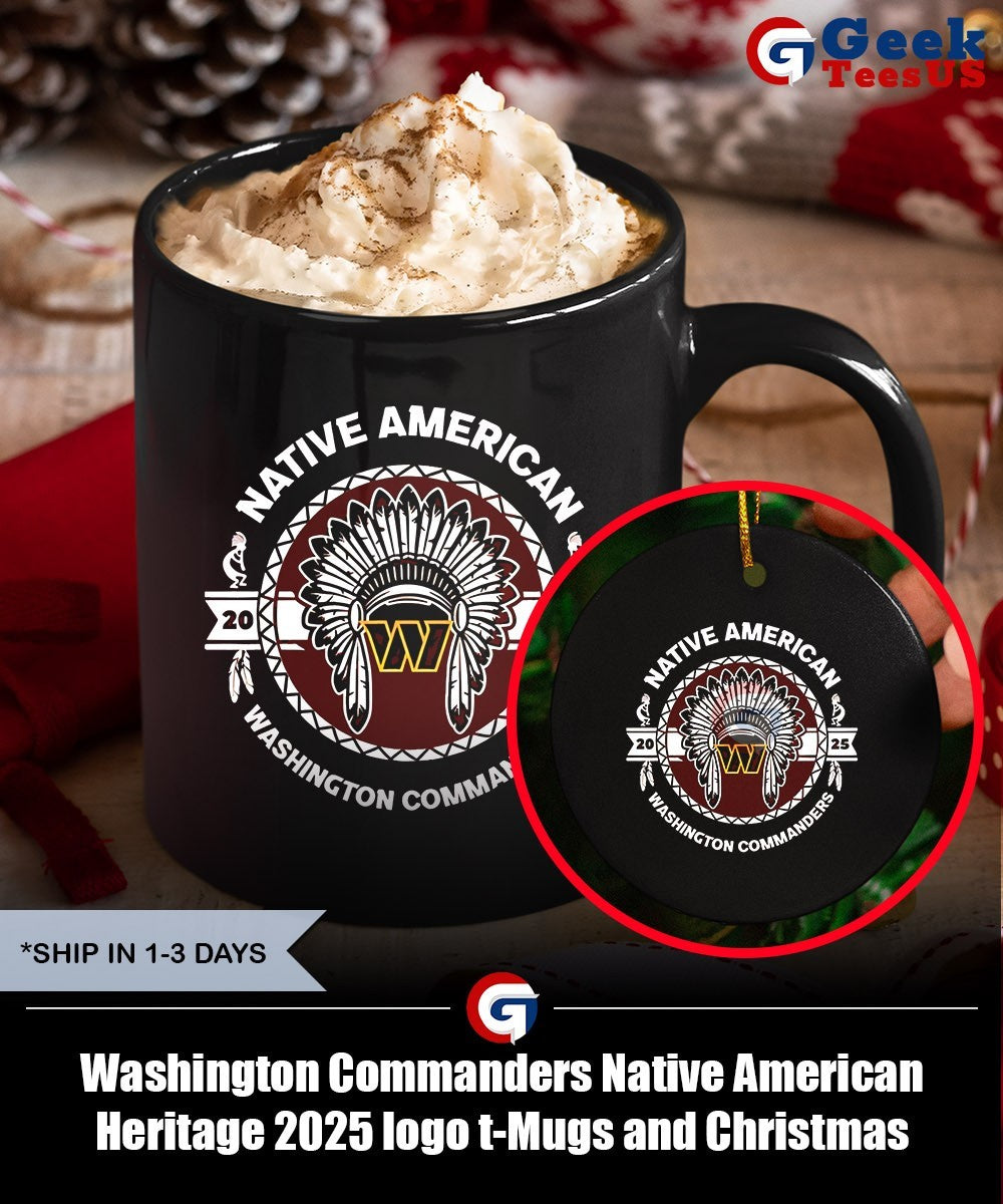 Washington Commanders Native American Heritage 2025 logo t-shirt