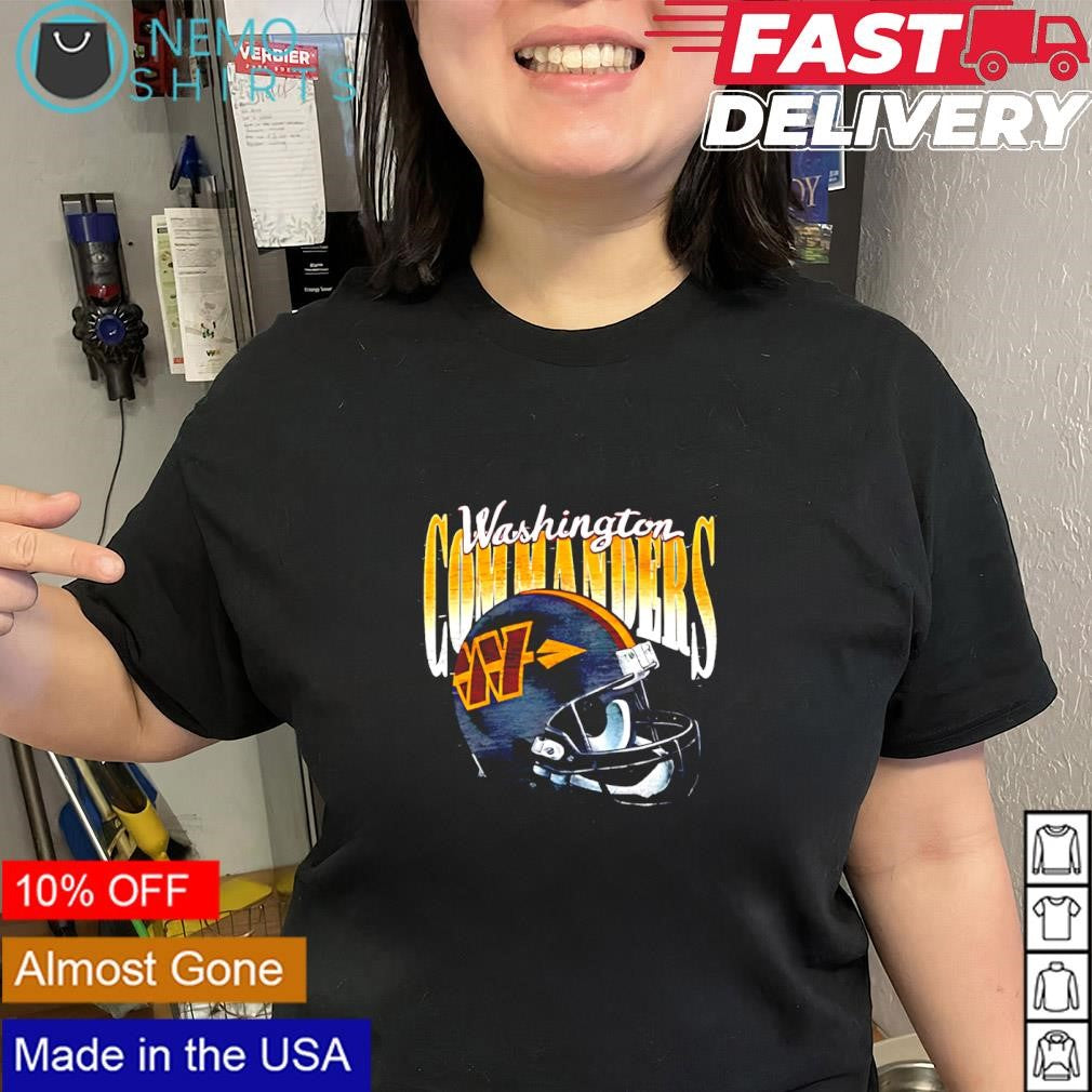 Washington Commanders homage helmet logo shirt