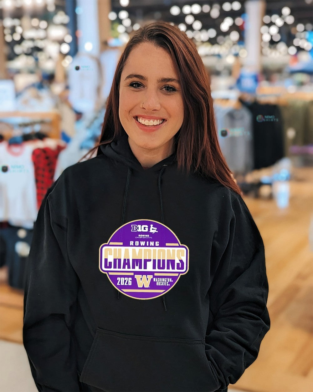 Washington Huskies Big Ten Rowing Champions 2026 logo shirt