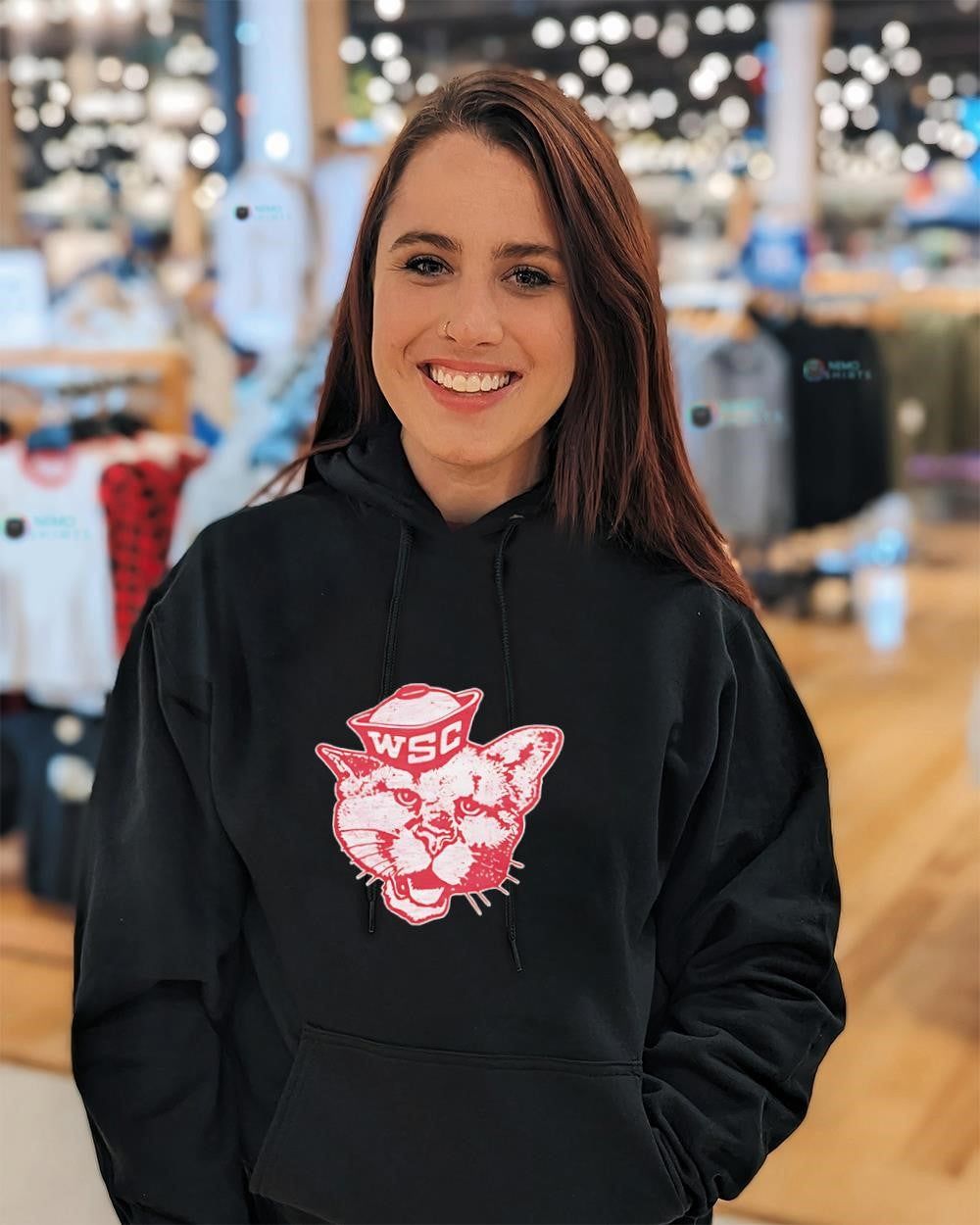 Washington State Cougars mascot graphic shirt