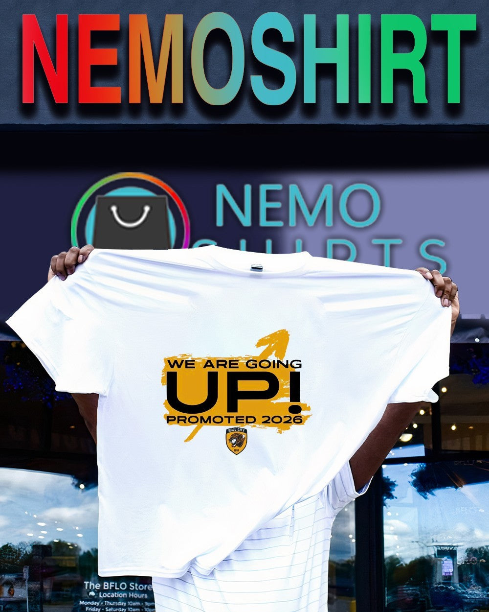 We are going up promoted 2026 Hull City shirt
