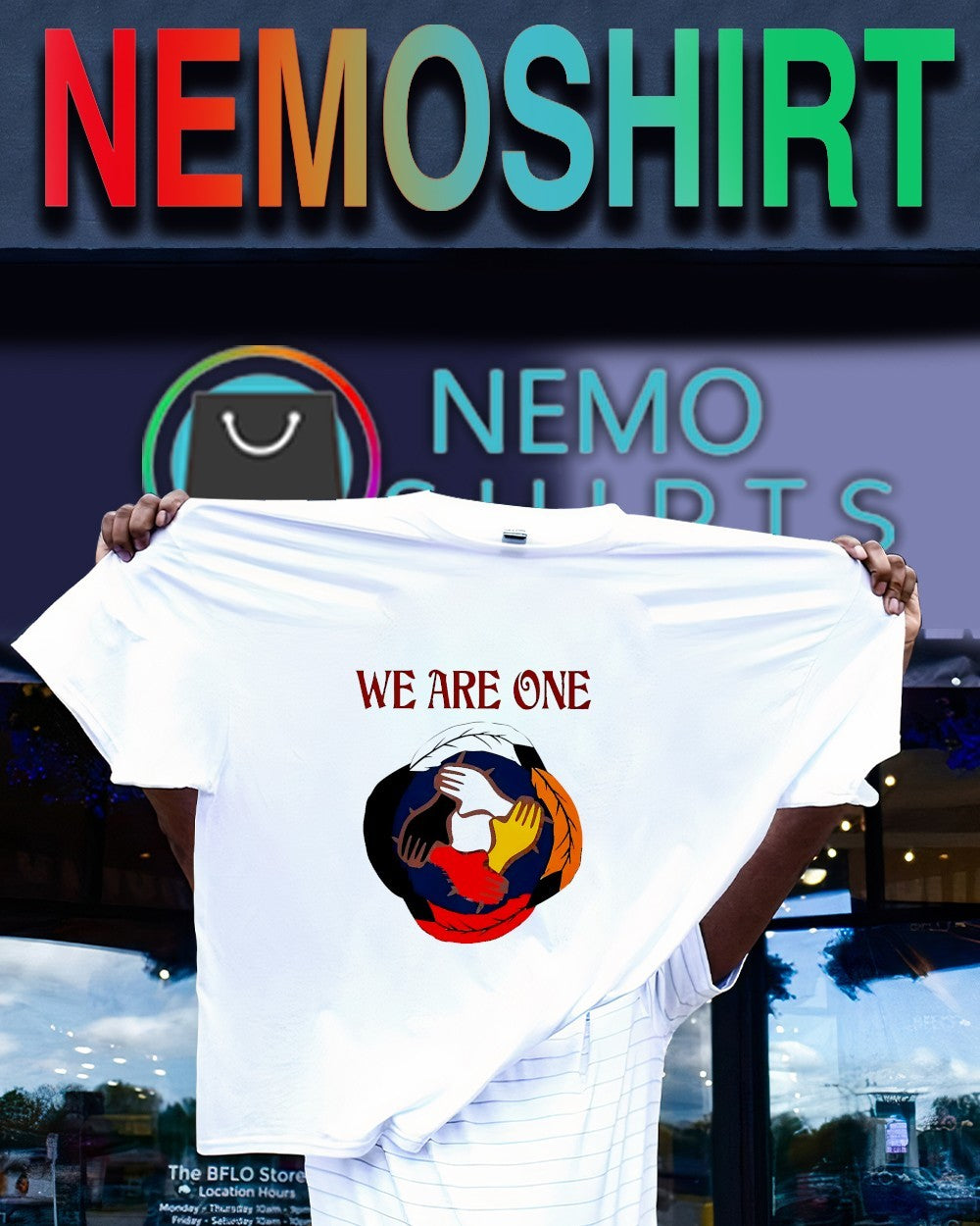 We are one Native American four hands each other shirt