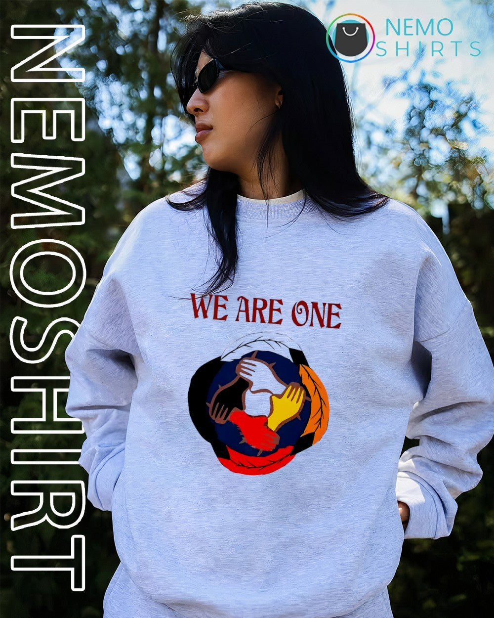 We are one Native American four hands each other shirt