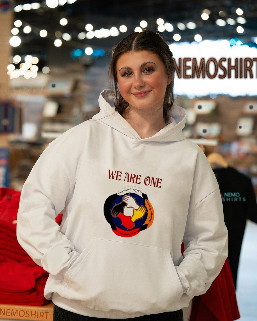 We are one Native American four hands each other shirt