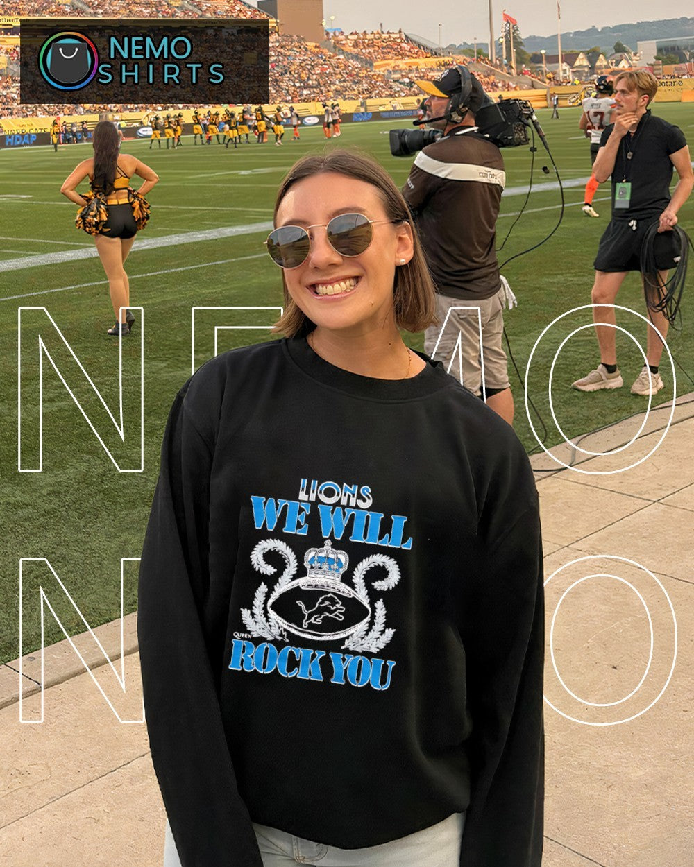 We will rock you Detroit Lions crown queen shirt