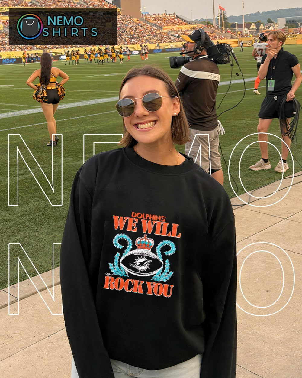 We will rock you Miami Dolphins crown queen shirt