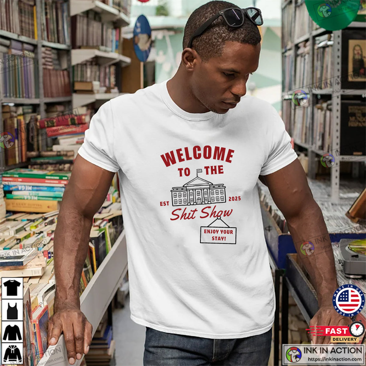 Welcome To The Shit Show Est 2025 President Trump T-shirt