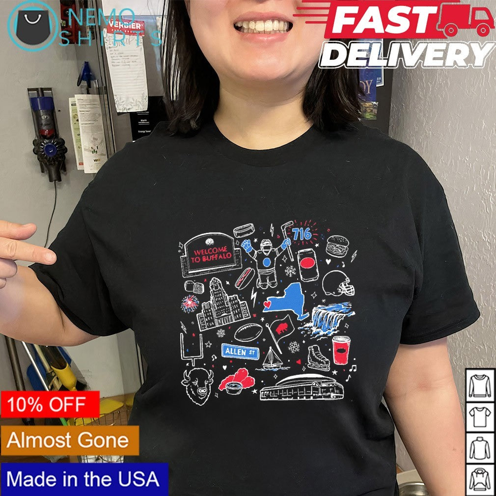 Welcome to Buffalo Bills Allen st doodles shirt