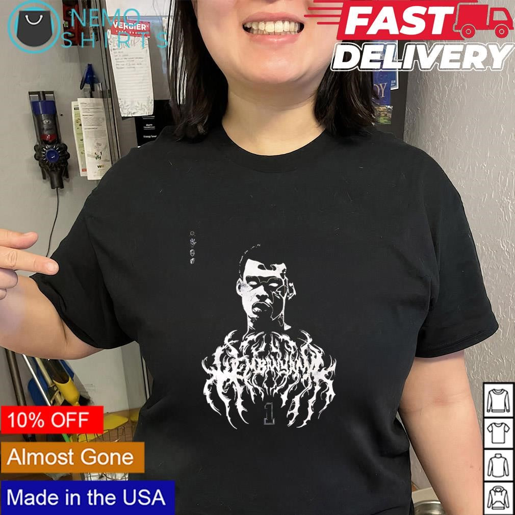 Wemby 1 Alien activate dark graphic shirt