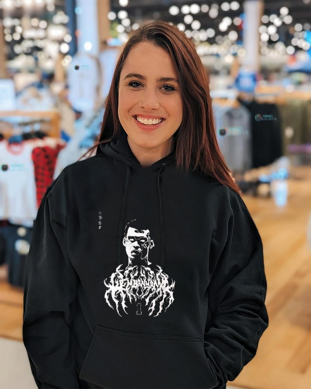 Wemby 1 Alien activate dark graphic shirt