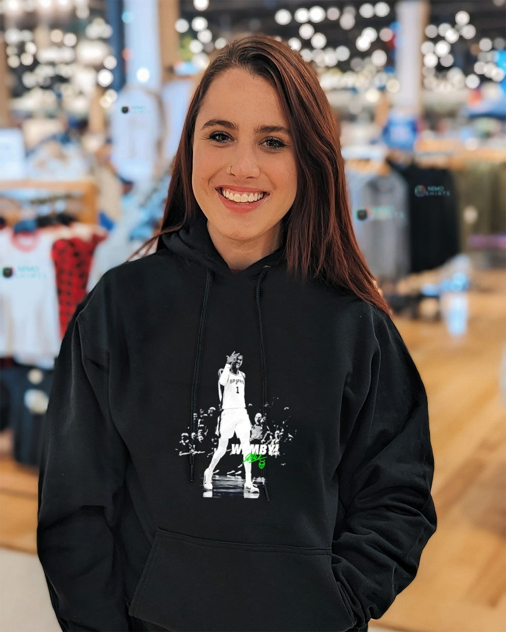 Wemby San Antonio Spurs the alien signature shirt
