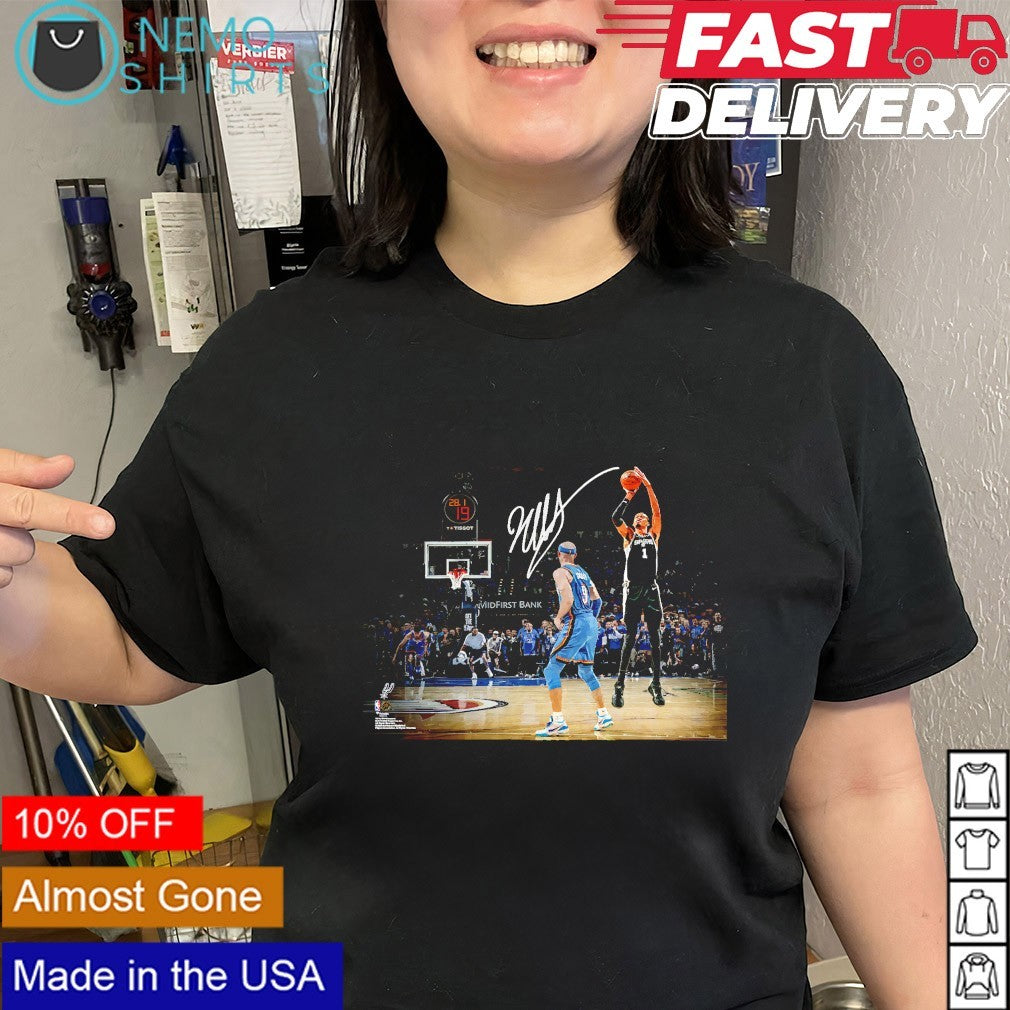 Wemby Spurs 2026 Western Conference Finals Game 1 overtime game signature shirt