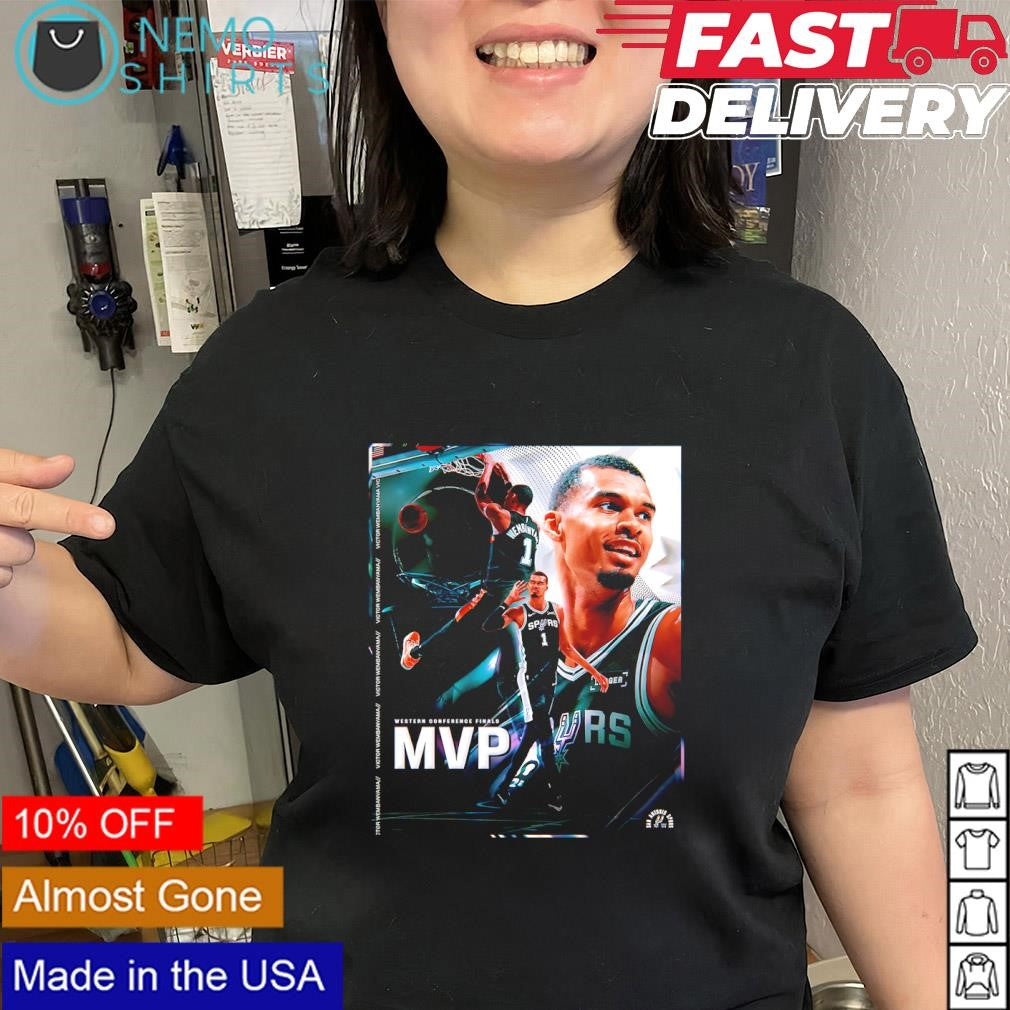 Wemby Spurs Western Conference Finals MVP poster shirt
