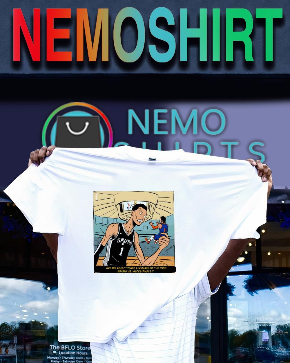 Wemby vs Brunson are we about to get a remake of the 1999 Spurs vs. Knicks finals shirt