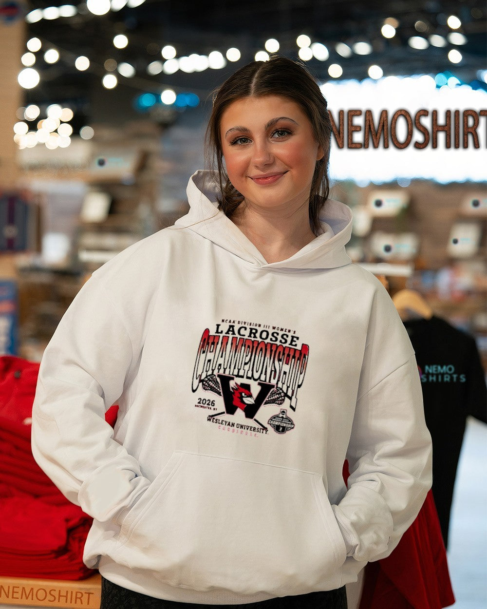 Wesleyan Cardinals NCAA DIII women’s lacrosse championship 2026 Rochester NY shirt