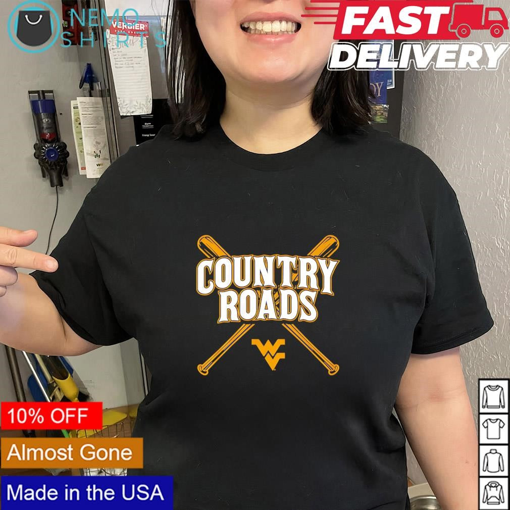 West Virginia baseball country roads shirt