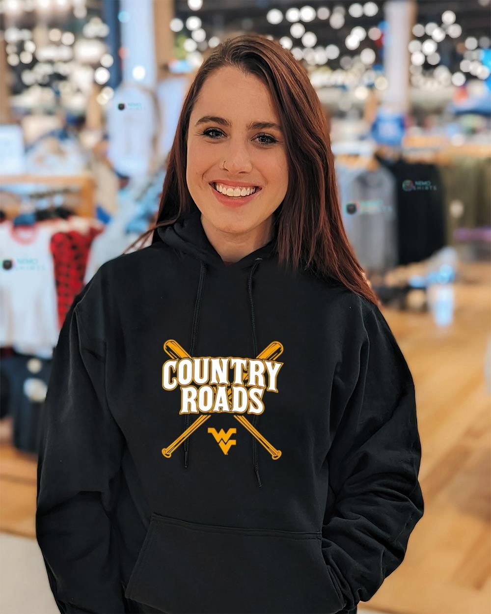West Virginia baseball country roads shirt