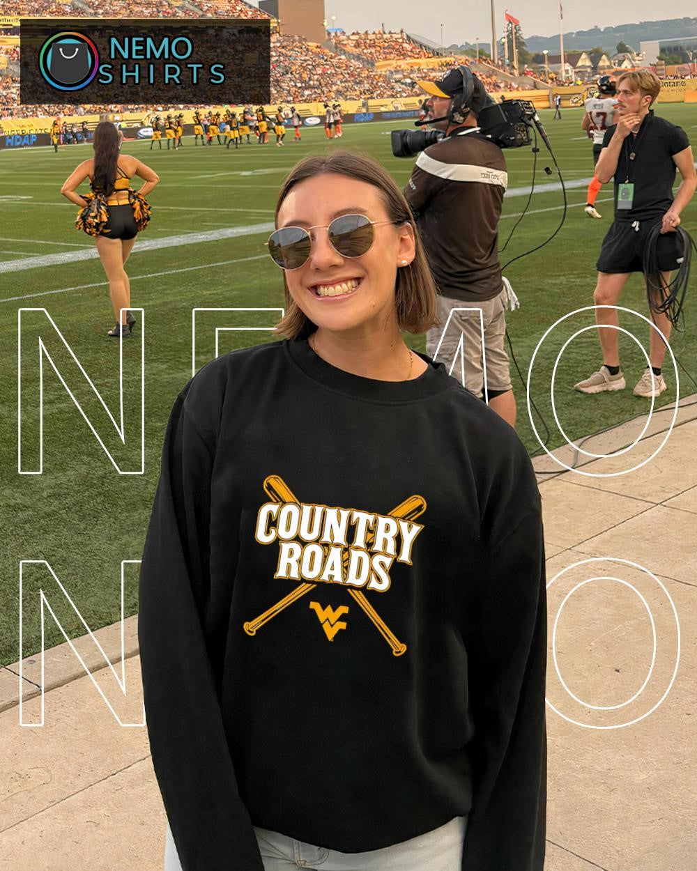 West Virginia baseball country roads shirt