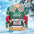 When In Doubt Pull It Out Oven Ugly Christmas Sweater