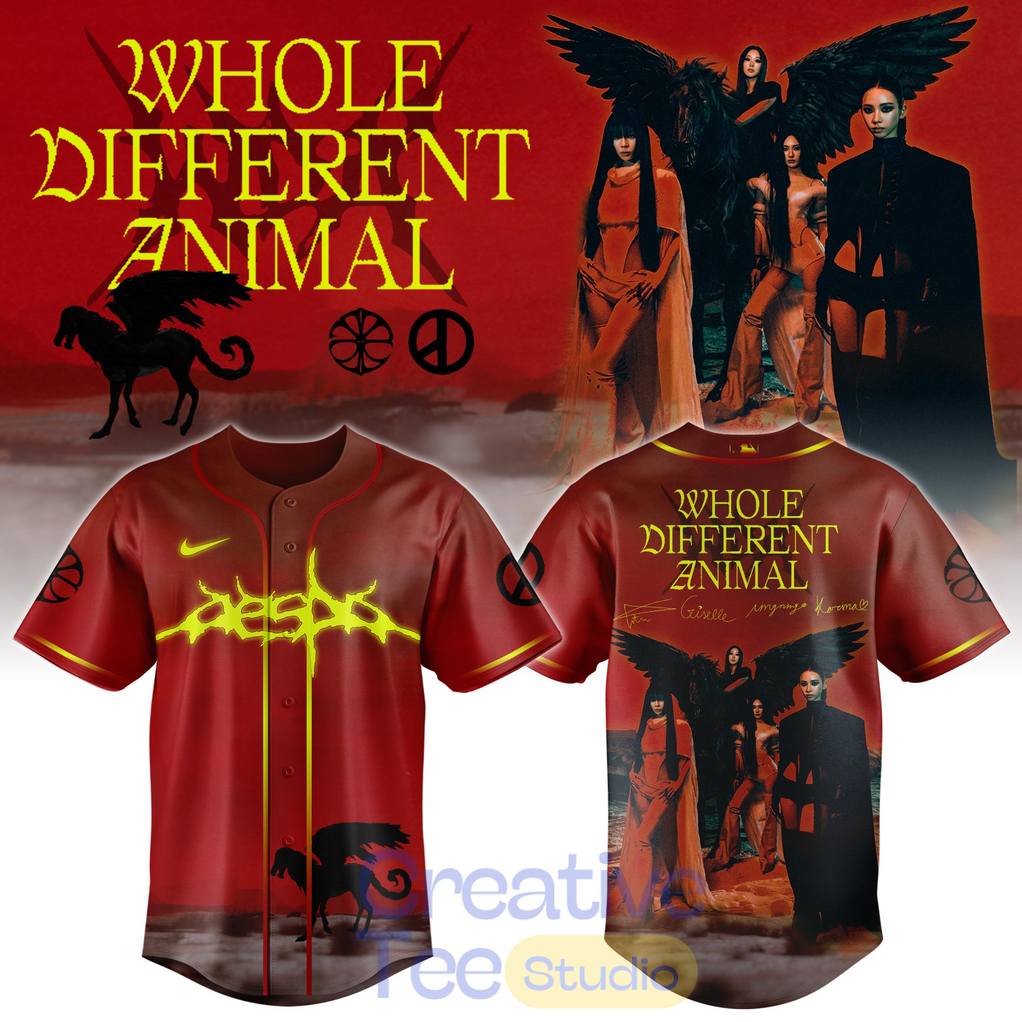 Whole Different Animal x K-Pop King Aespa 2026 Baseball Jersey