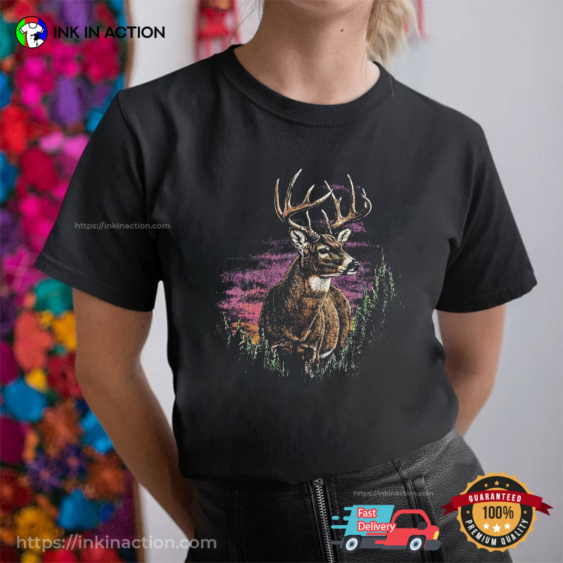 Wild Deer Hunting 90s Graphic Tee