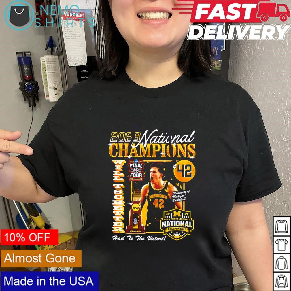 Will Tschetter No.42 Michigan Wolverines National Champions 2026 shirt