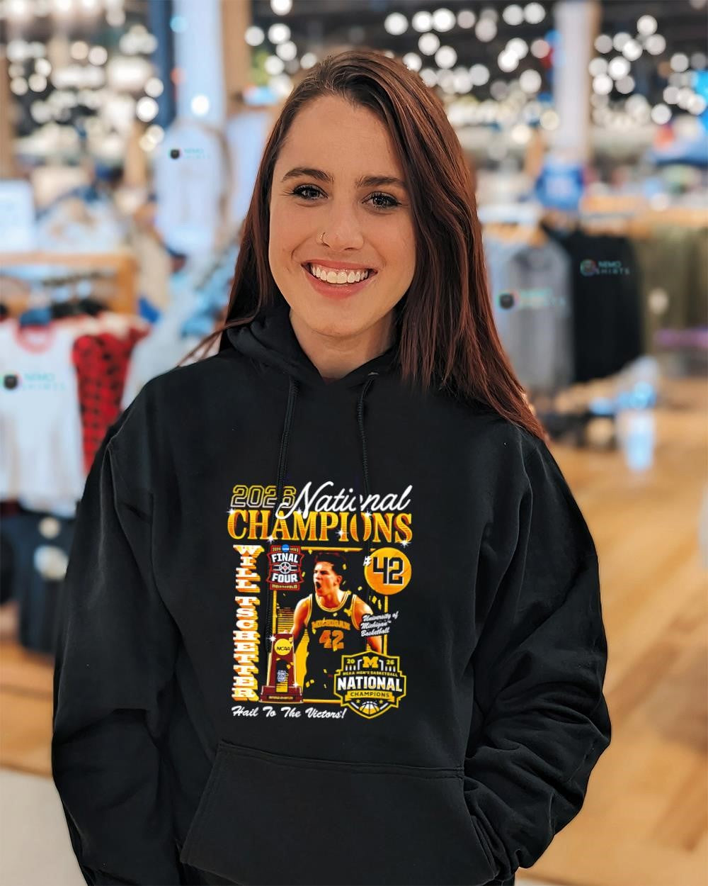 Will Tschetter No.42 Michigan Wolverines National Champions 2026 shirt