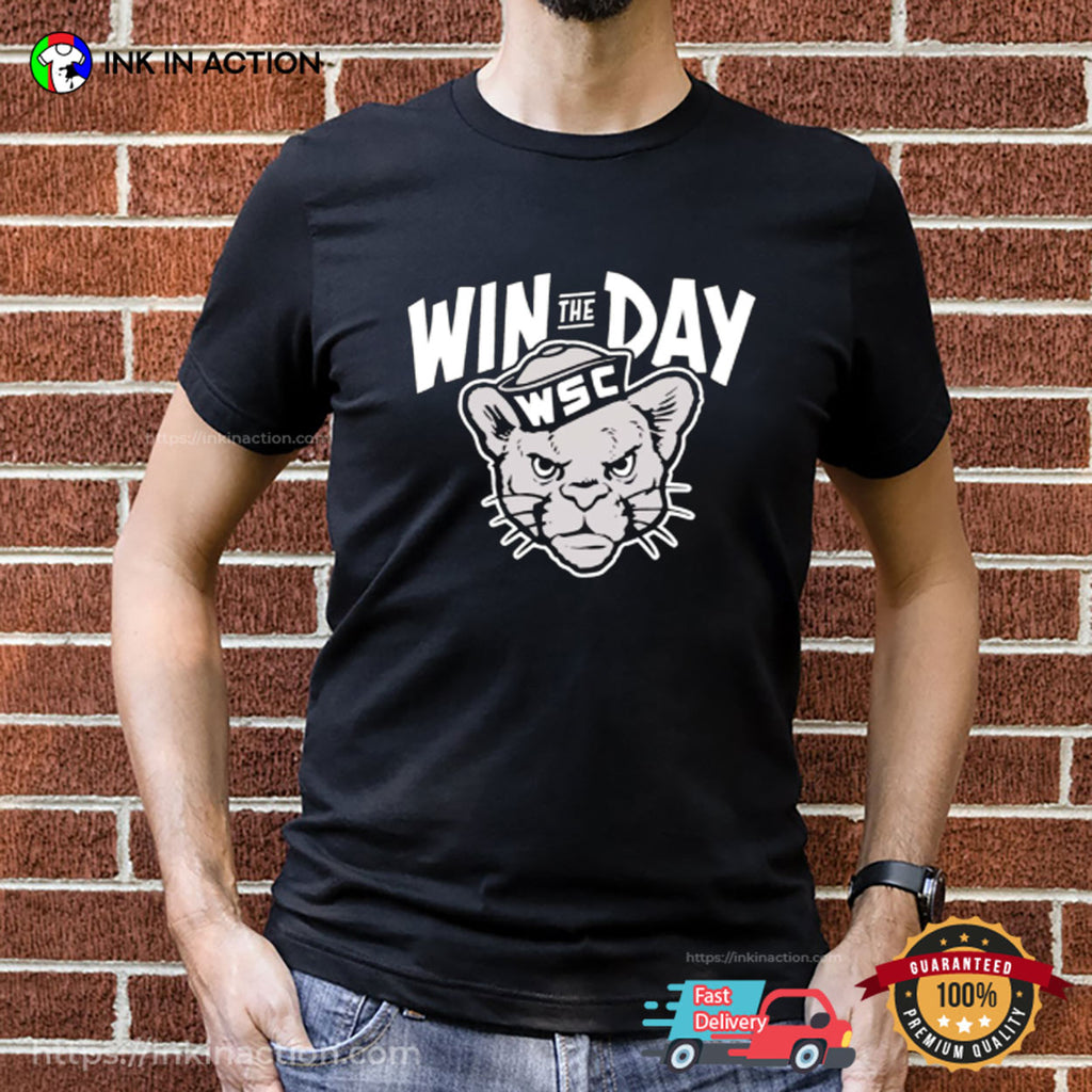 Win The Day Wsc Cougar Mascot Shirt