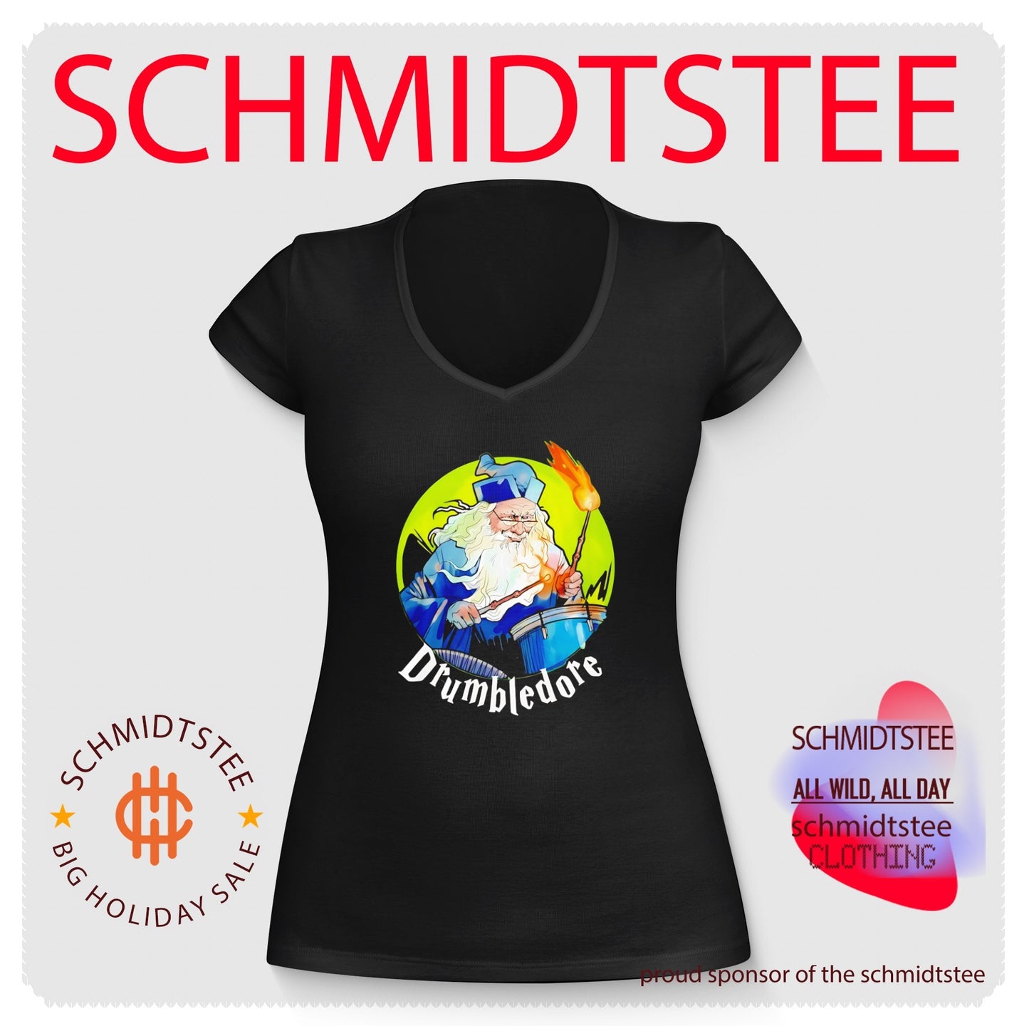 Wizard Drumbledore music cartoon shirt