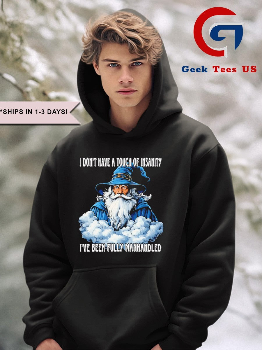 Wizard I don’t have a touch of insanity I’ve been fully manhandled shirt