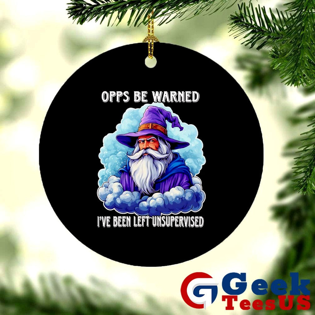 Wizard opps be warned I’ve been left unsupervised shirt