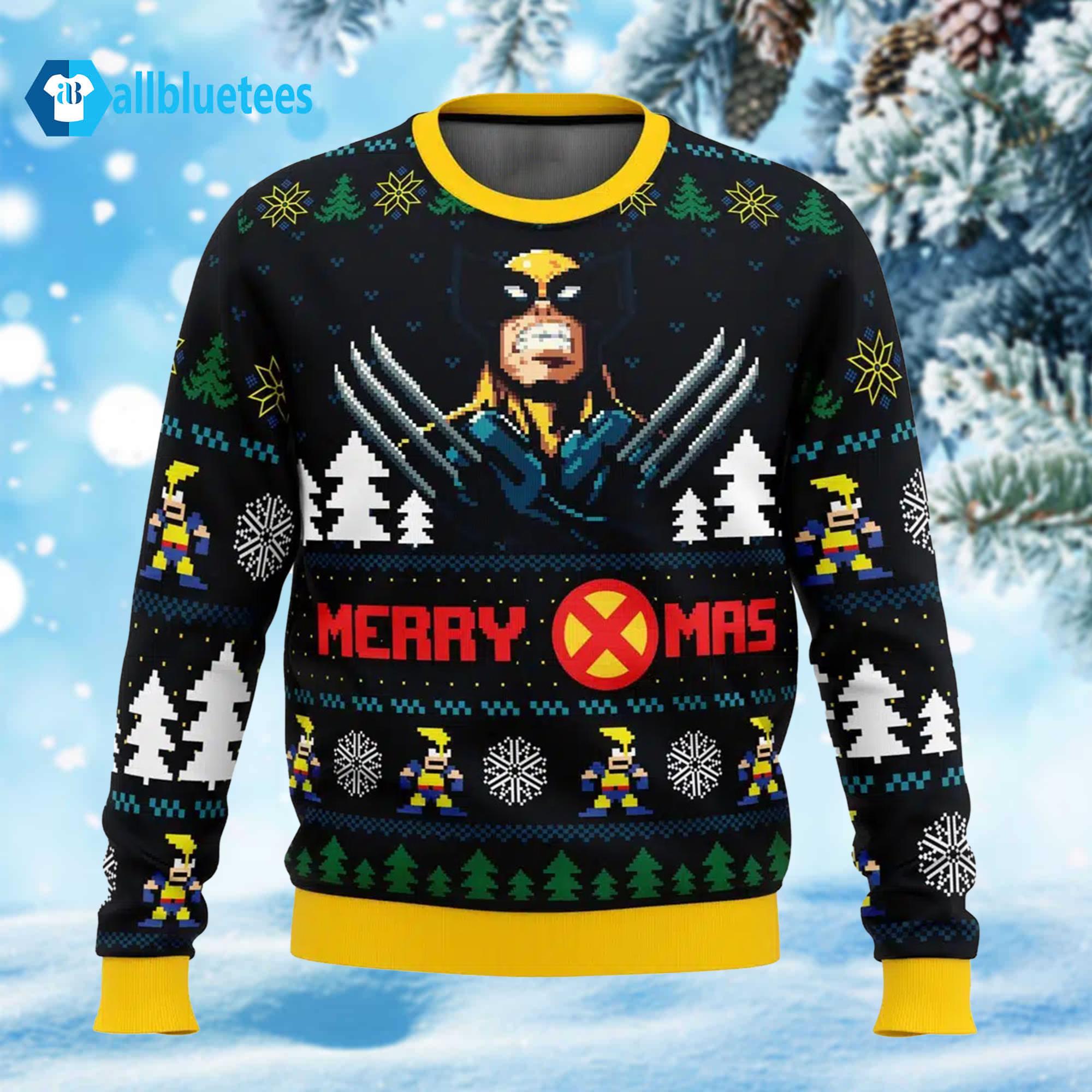 Wolverine Merry Xmas Ugly Christmas Sweater