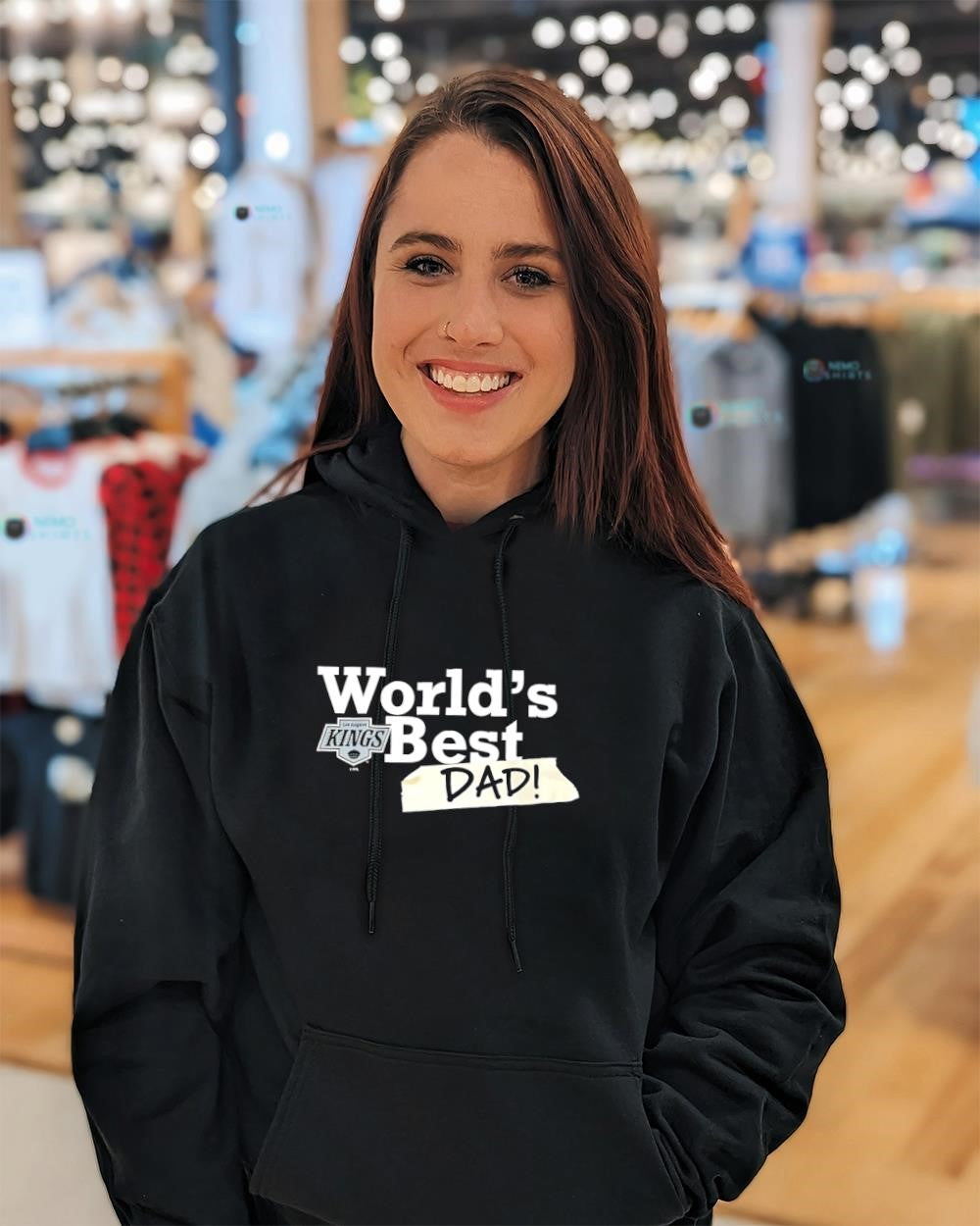 World’s Best Dad with Los Angeles Kings logo shirt