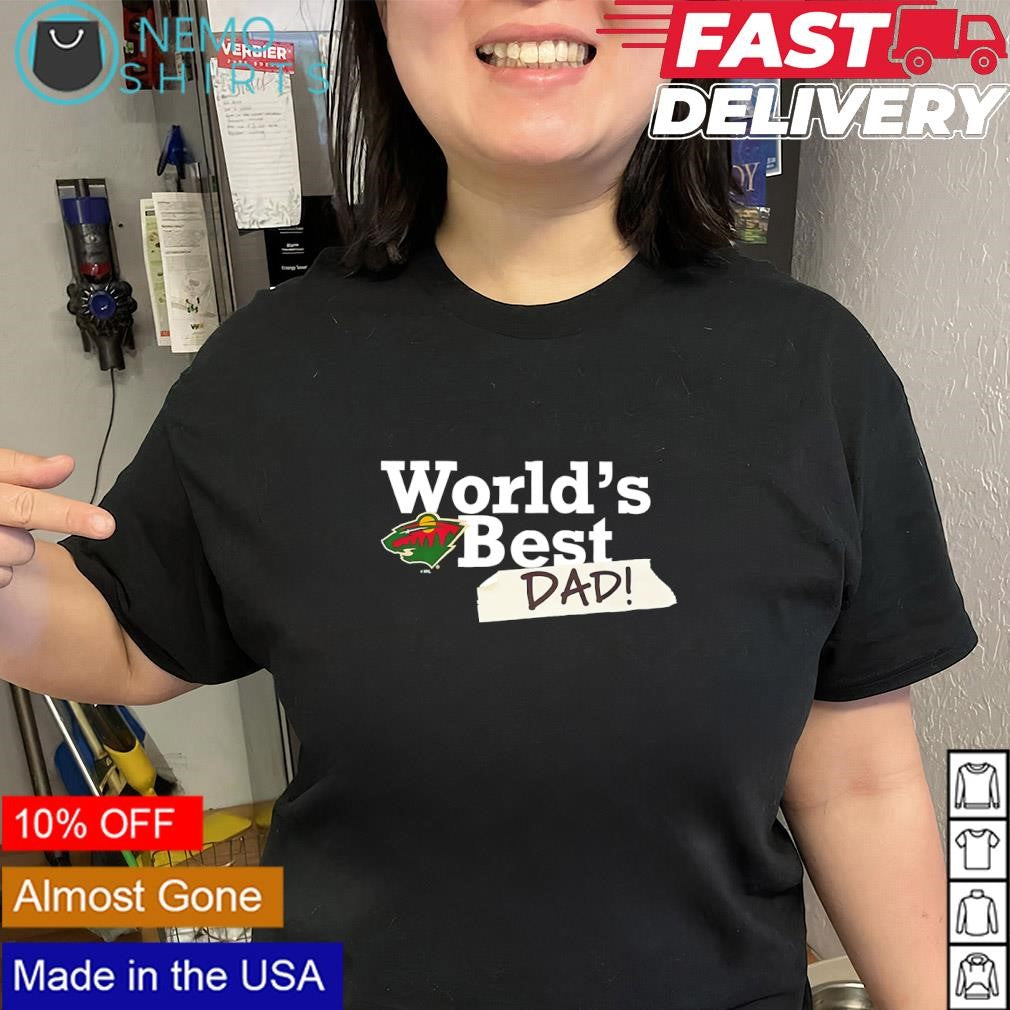 World’s Best Dad with Minnesota Wild logo shirt
