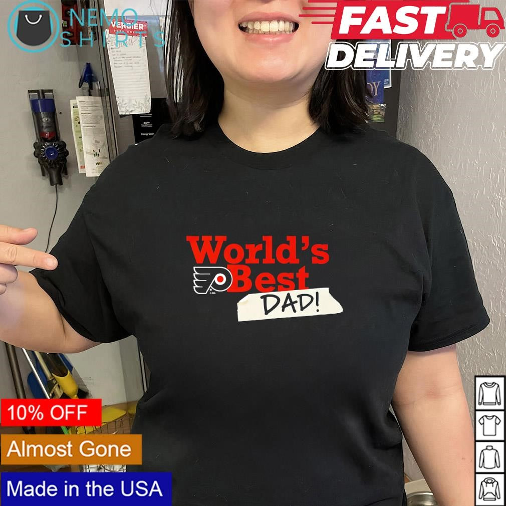 World’s Best Dad with Philadelphia Flyers logo shirt