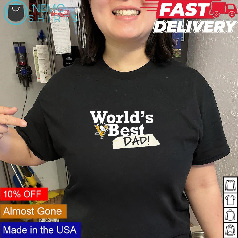 World’s Best Dad with Pittsburgh Penguins logo shirt