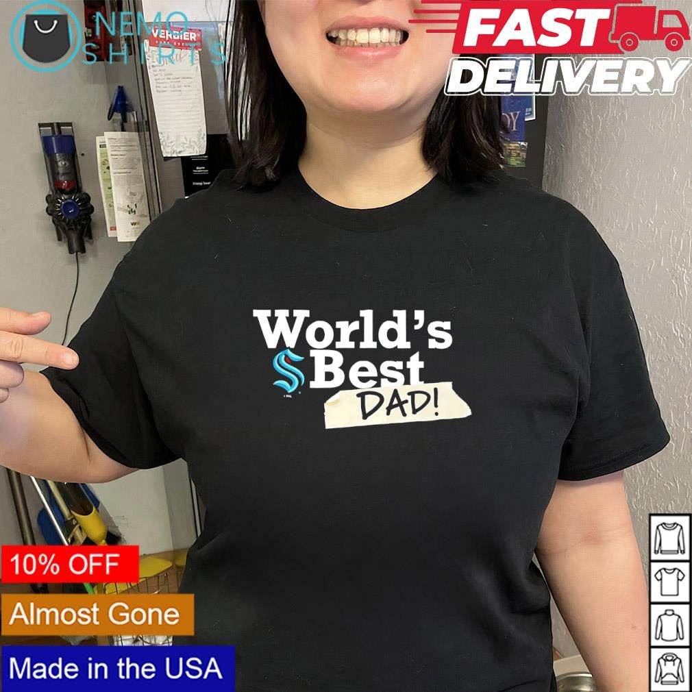World’s Best Dad with Seattle Kraken logo shirt