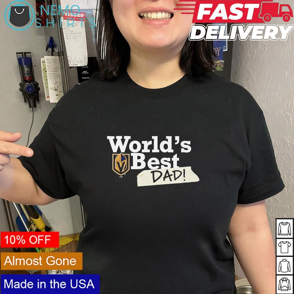 World’s Best Dad with Vegas Golden Knights logo shirt