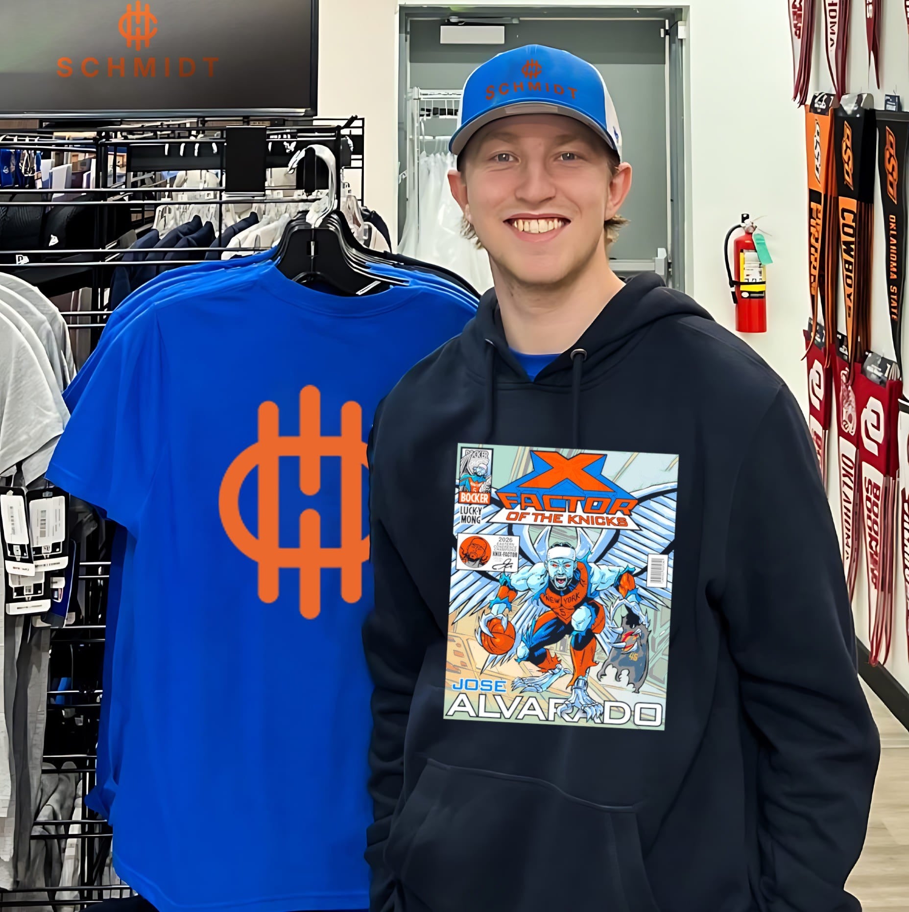 X-Factor of the Knicks Jose Alvarado New York Knicks comic shirt