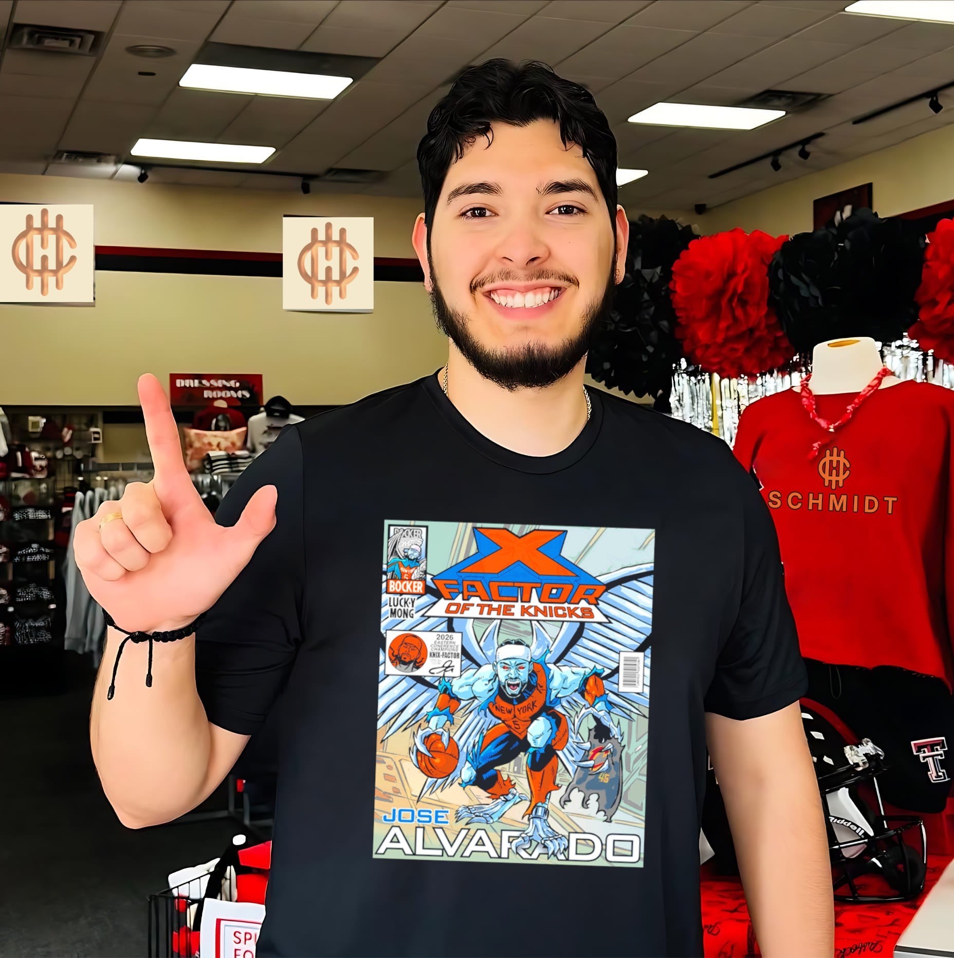 X-Factor of the Knicks Jose Alvarado New York Knicks comic shirt