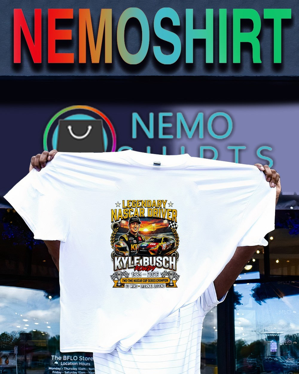 Legendary NASCAR driver Kyle Busch1985-2026 two time cup series champion shirt