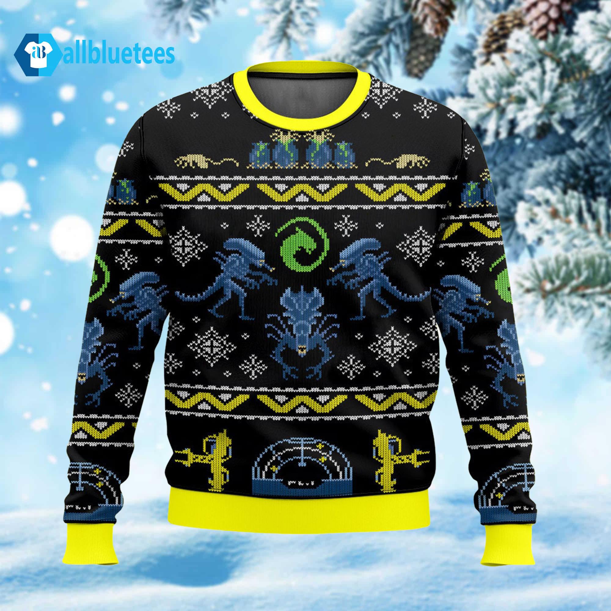 Xenomorphs Alien Ugly Christmas Sweater