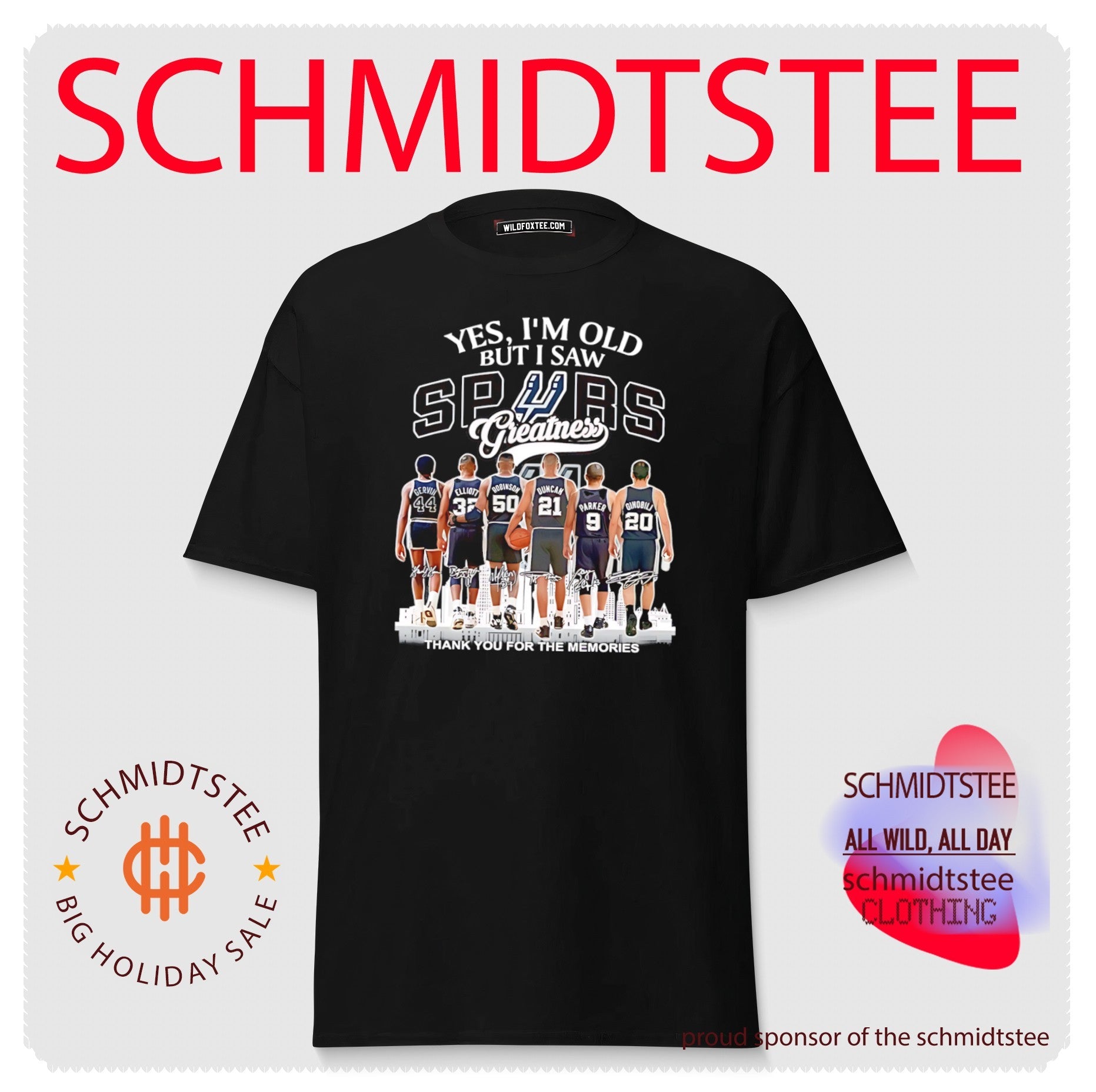 Yes I’m Old But I Saw San Antonio Spurs Greatness thank you for the memories shirt