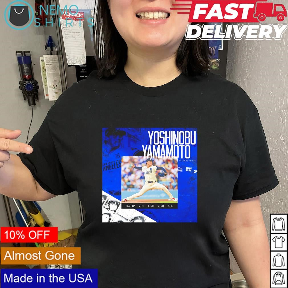 Yoshinobu Yamamoto Los Angeles Angels two hits June 6th 2026 shirt