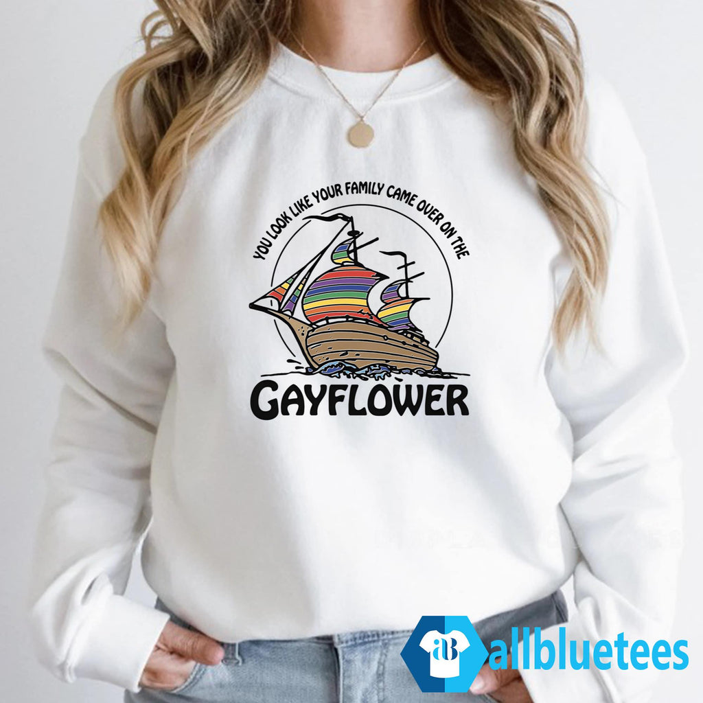 You Look Like Your Family Came Over On The Gayflower Shirt