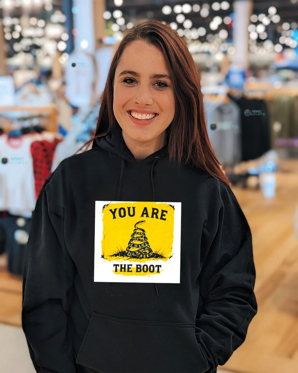 You are the boot ICE Gadsden snake shirt