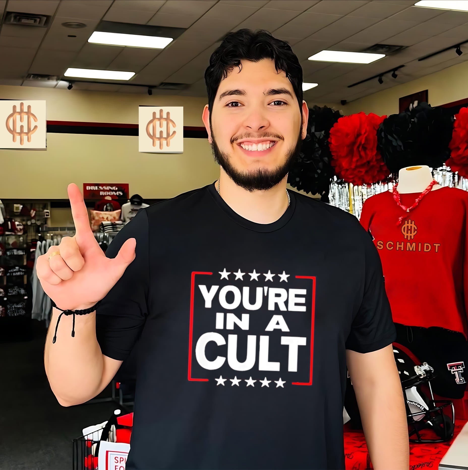 You’re in a cult satirical political statement stars shirt
