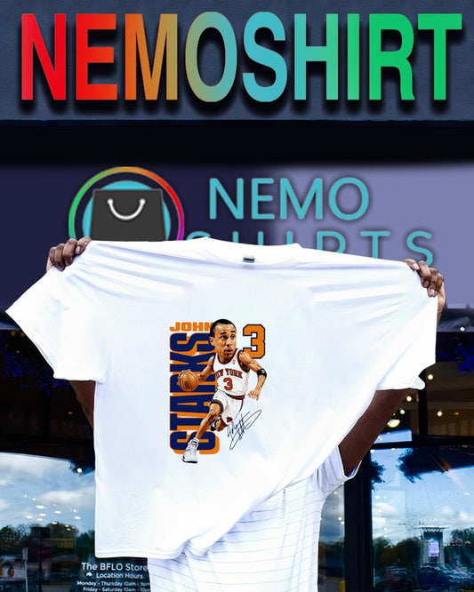 John Starks 3 New York Knicks basketball legend signature shirt